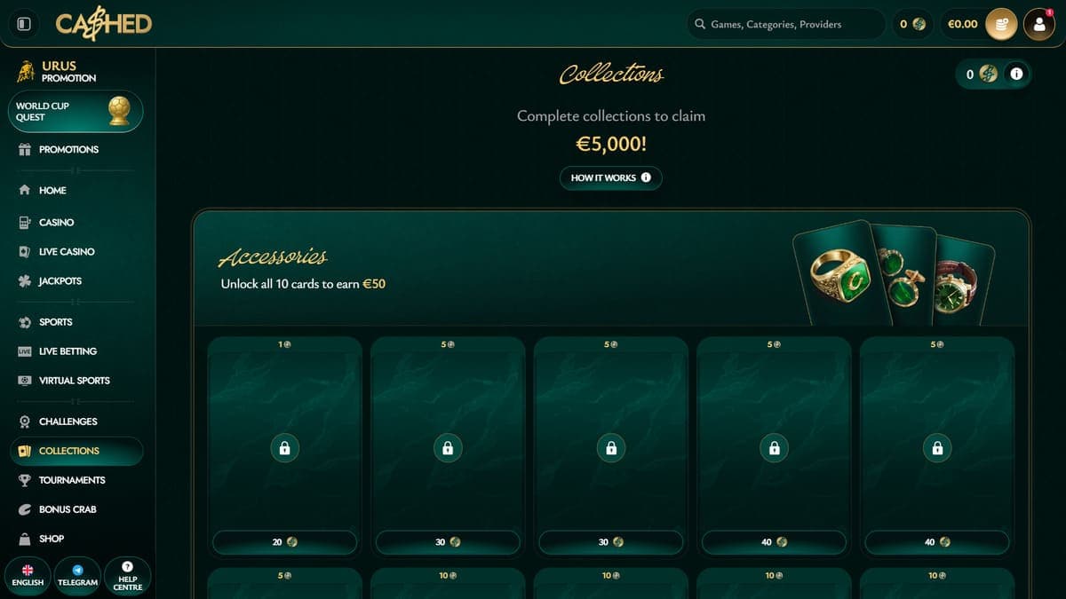 Collections Cashed Casino