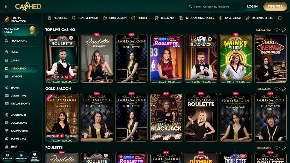 Live Cashed Casino