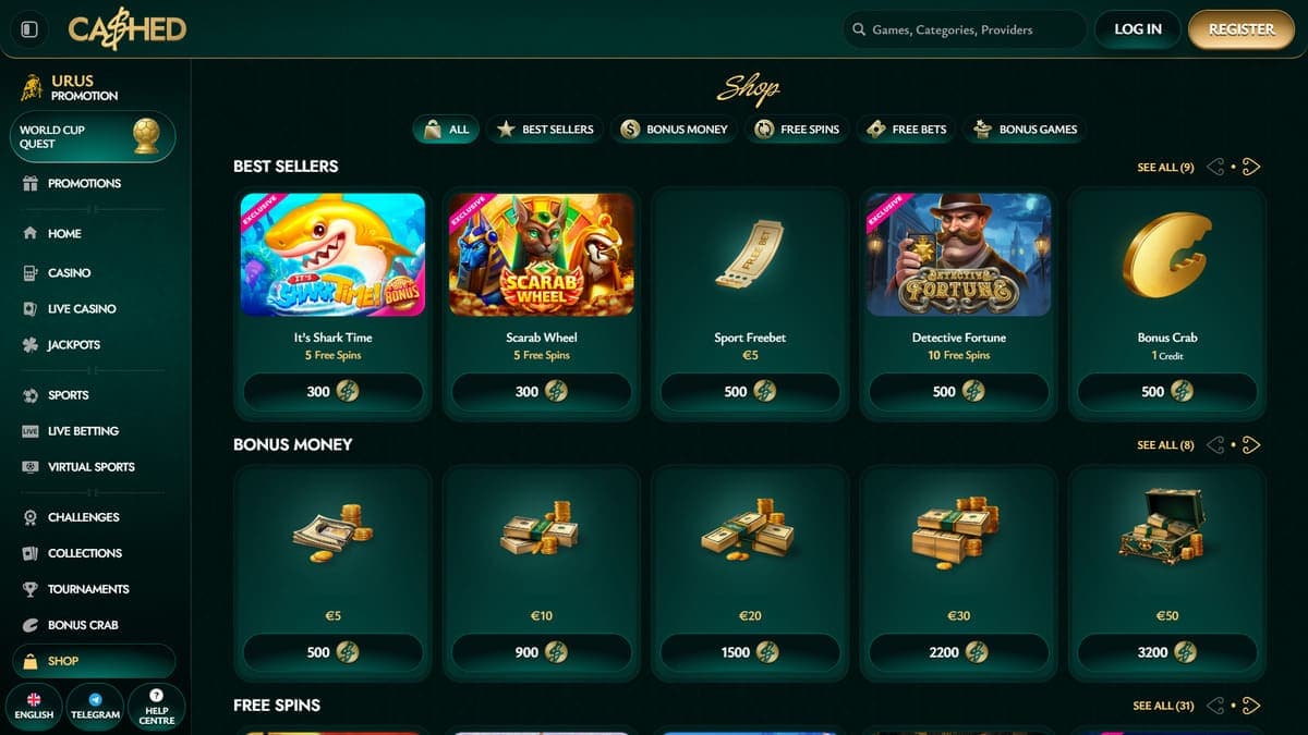 Shop Cashed Casino