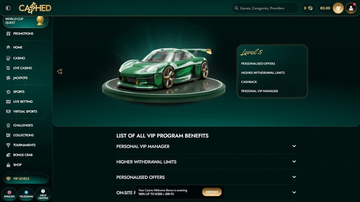 VIP Cashed Casino