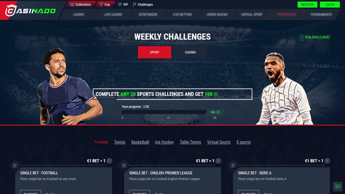 Challenges Casinado Casino