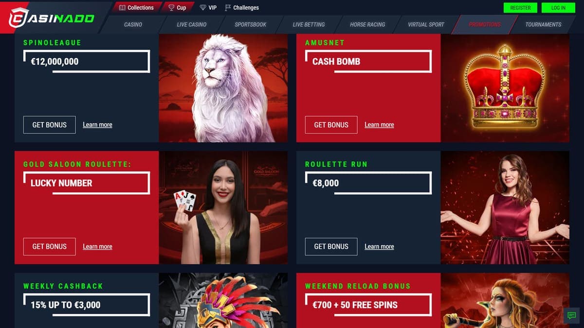 Promotions Casinado Casino