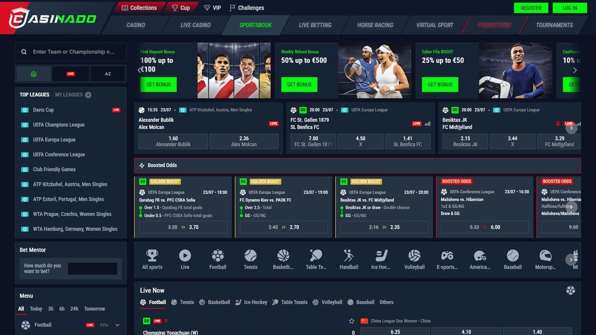 Sports betting Casinado Casino