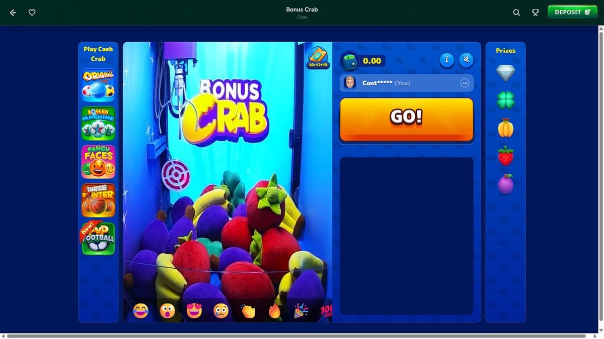 Bonus Crab Casinia Casino