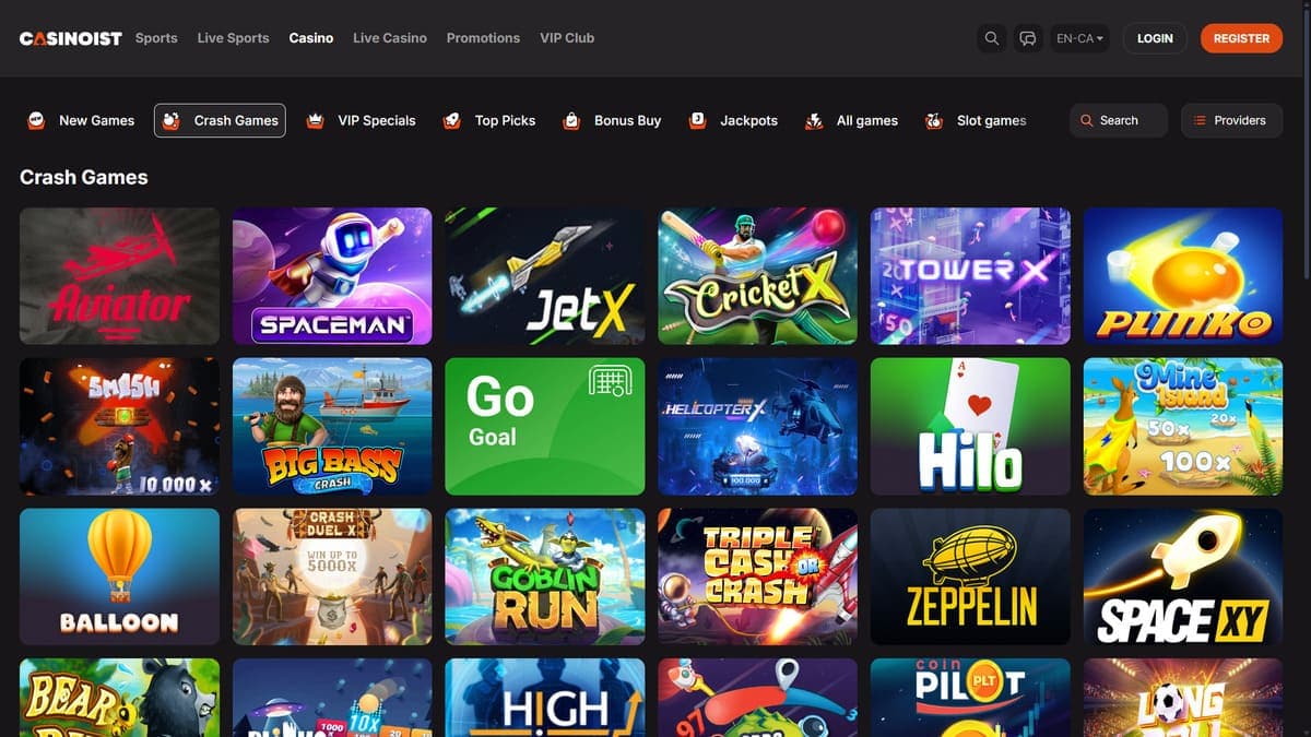Crash games Casinoist Casino