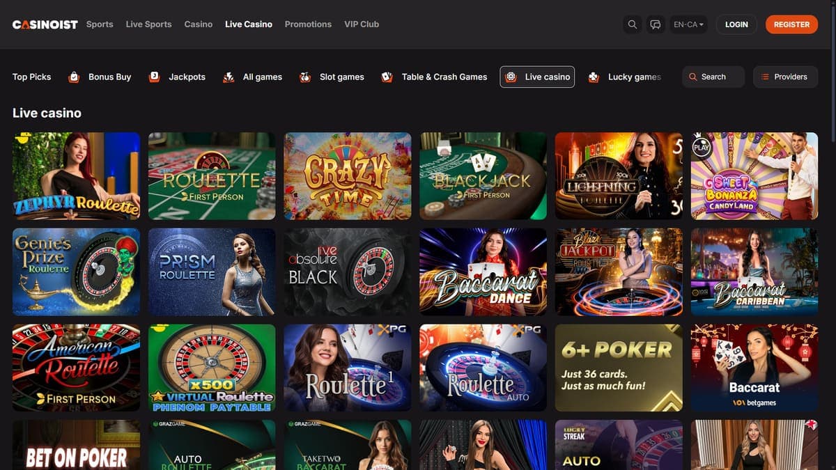 Live Casinoist Casino