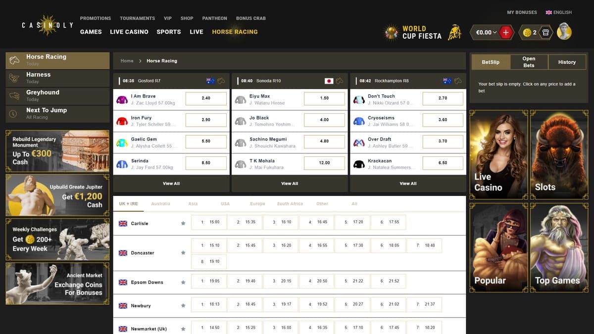 Horse racing Casinoly Casino