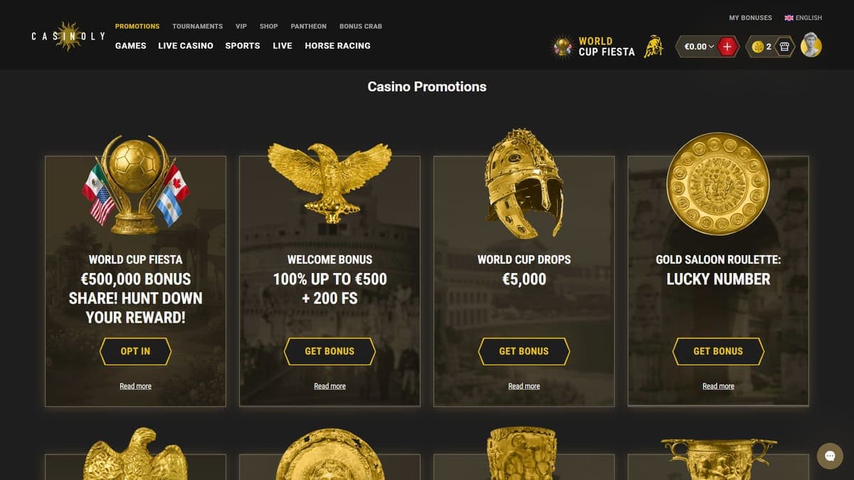 Promos Casinoly Casino