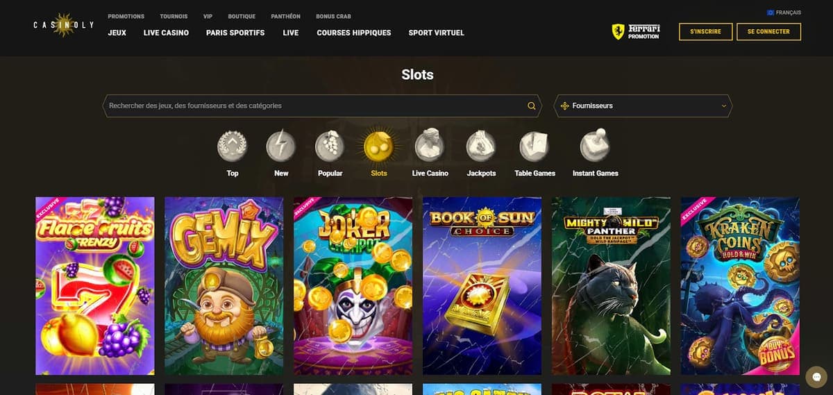 Slot machines Casinoly Casino