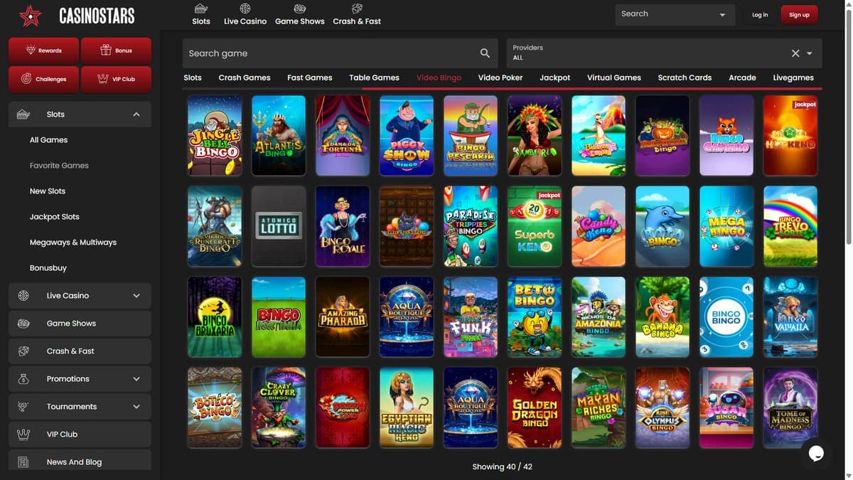 Bingo Casinostars Casino