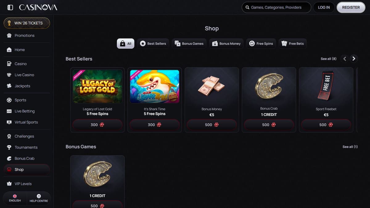 Shop Casinova Casino