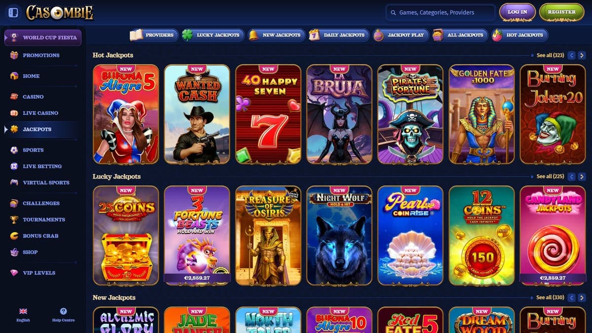 Jackpots Casombie Casino