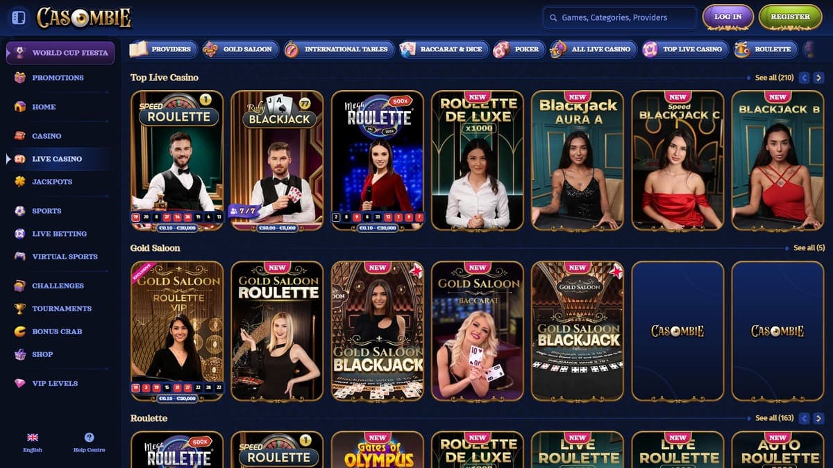 Best live Casombie Casino