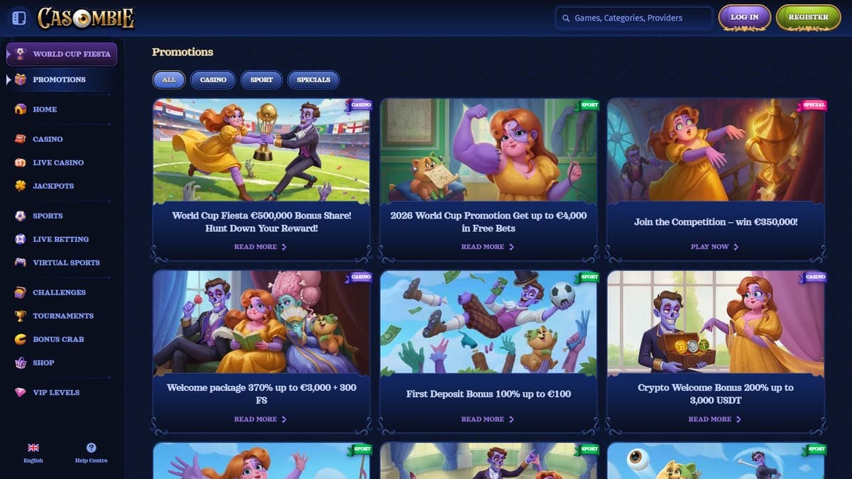 Other promos Casombie Casino