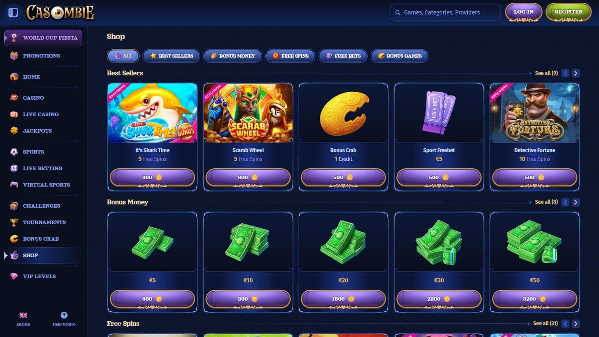 Shop Casombie Casino