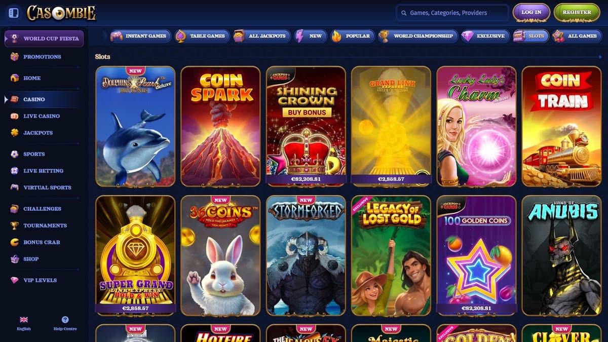 Slot machines Casombie Casino