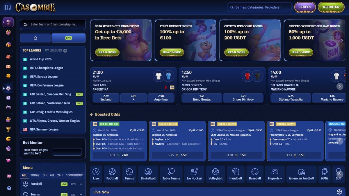 Sports betting Casombie Casino