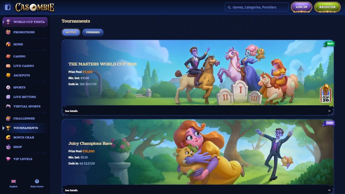 Tournaments Casombie Casino