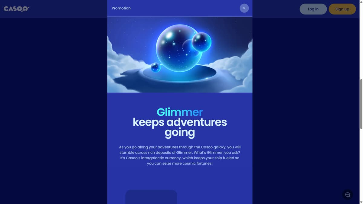 Glimmer Deposit Casoo Casino