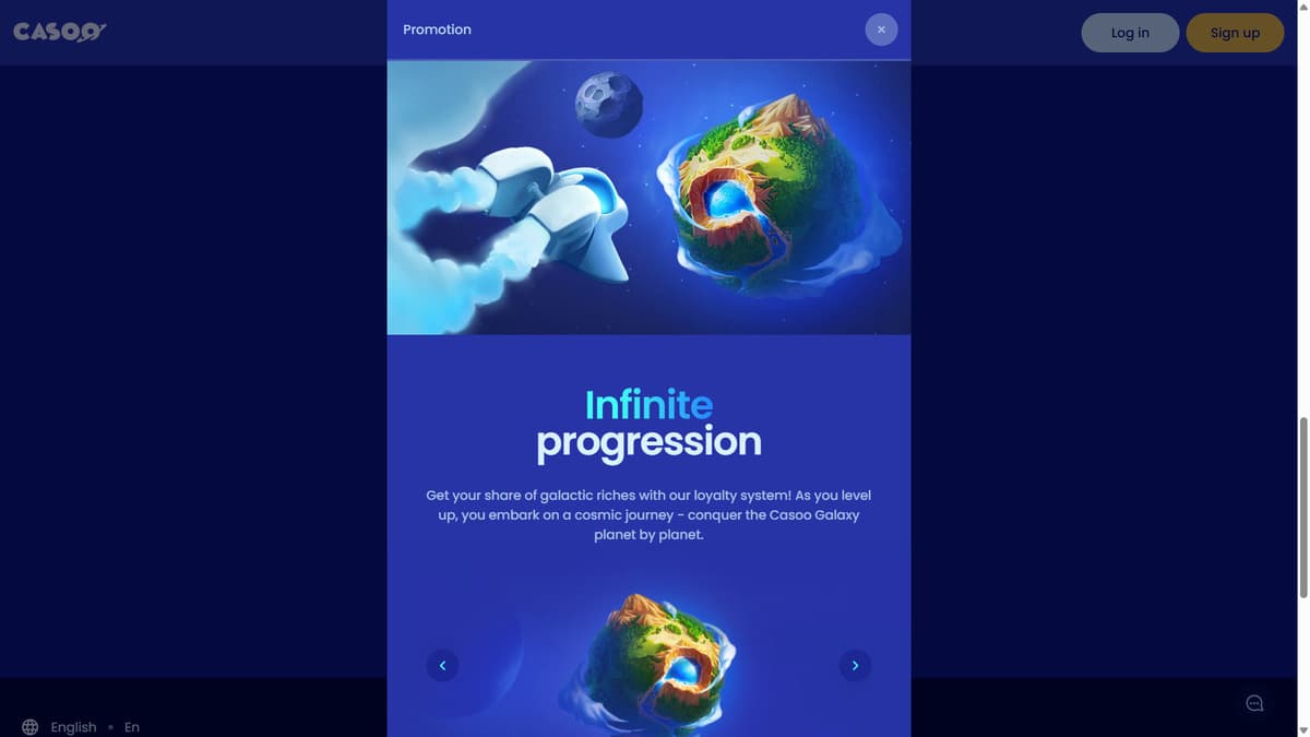 Infinite Progression infinie Casoo Casino