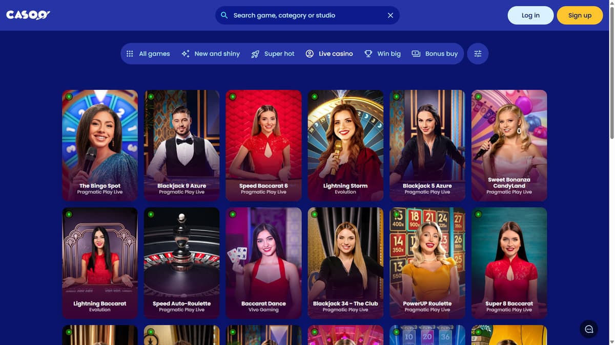 Live Casino Casoo Casino