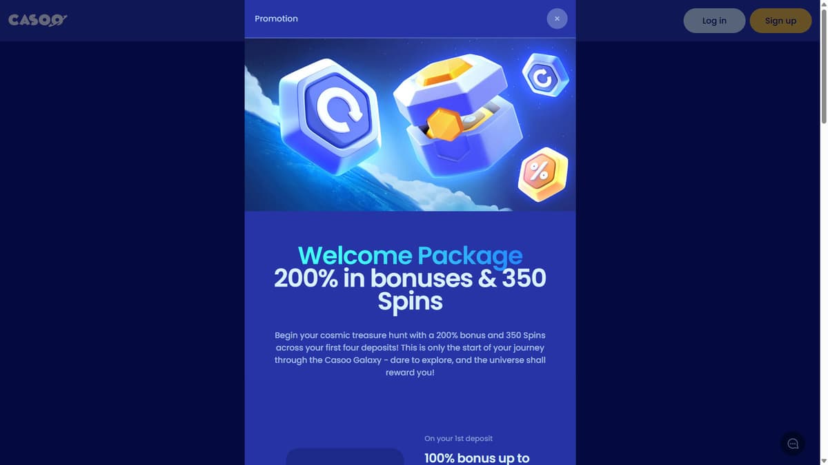 Welcome Bonus Casoo Casino
