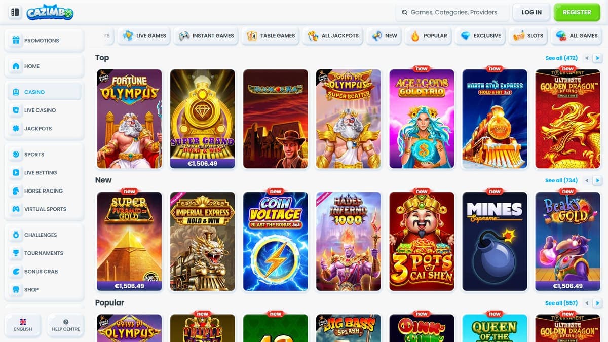 Other games Cazimbo Casino