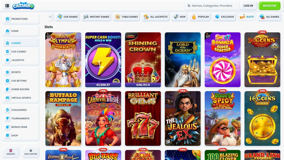 Slot machines Cazimbo Casino