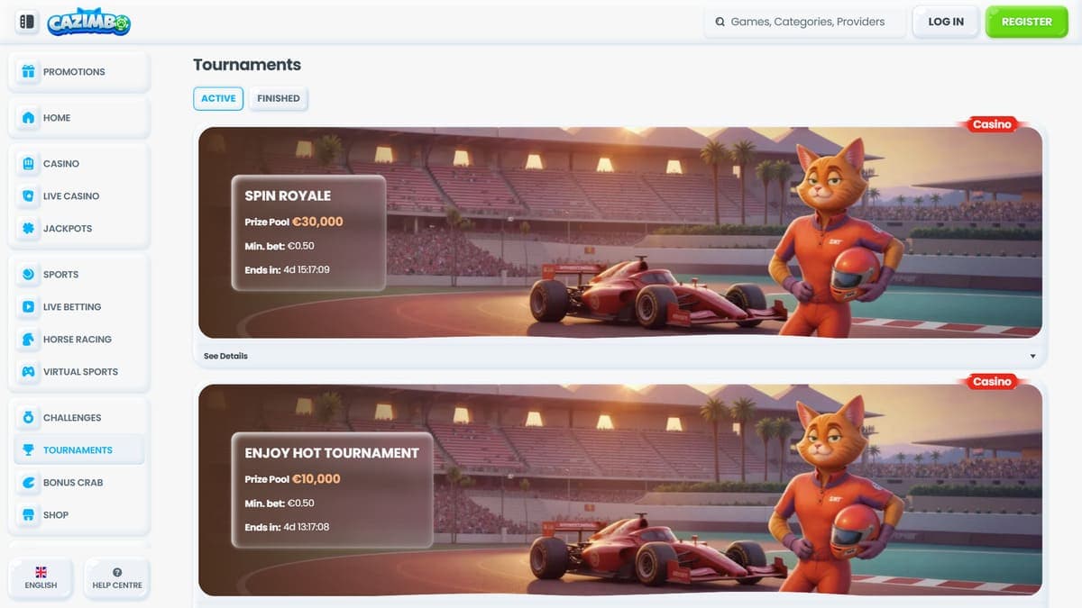 Tournaments Cazimbo Casino