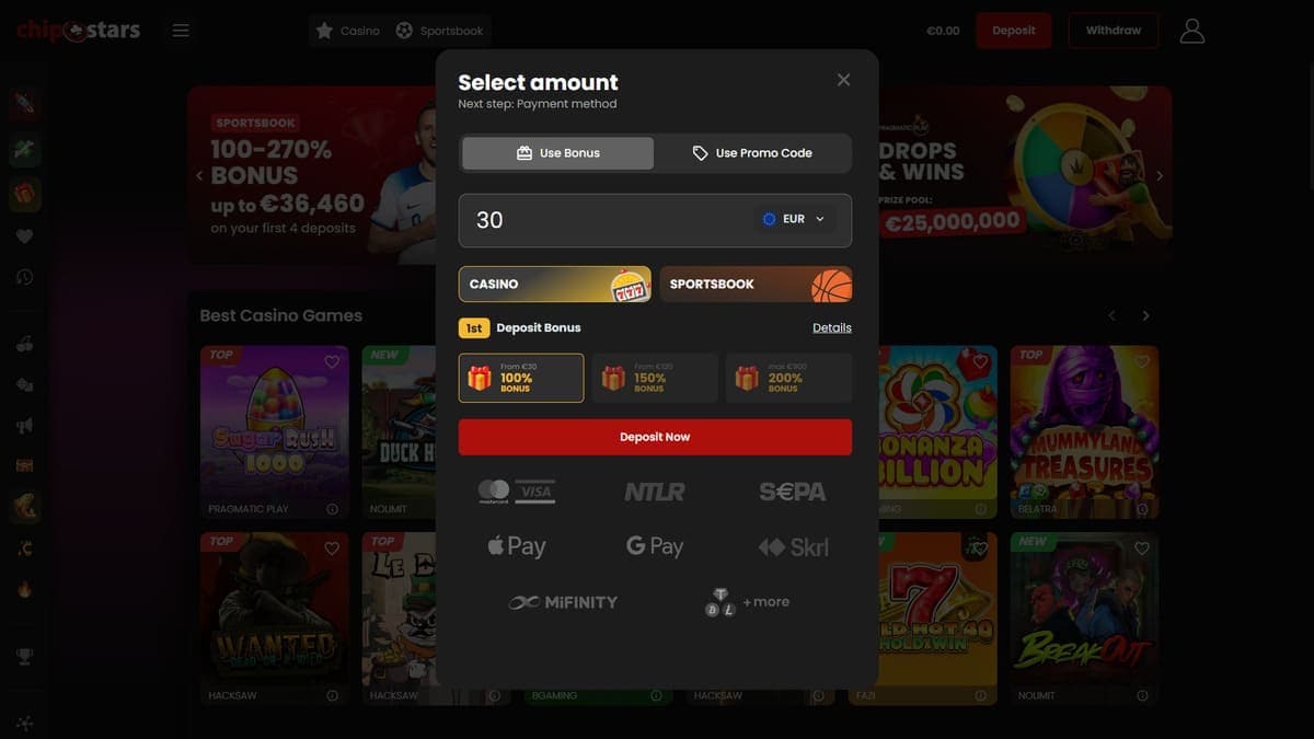 Purchases ChipStars Casino