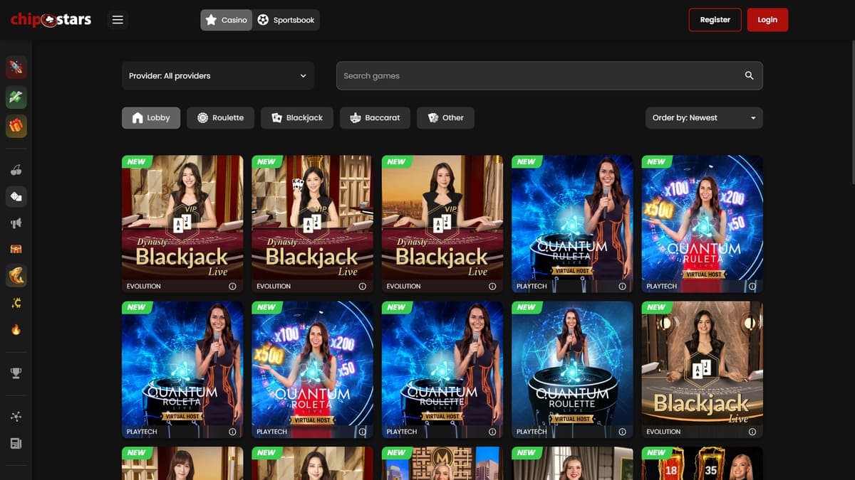Live ChipStars Casino