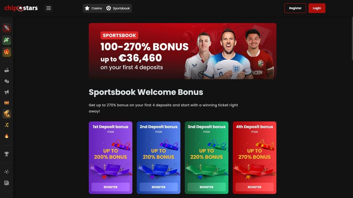 Sports gift ChipStars Casino