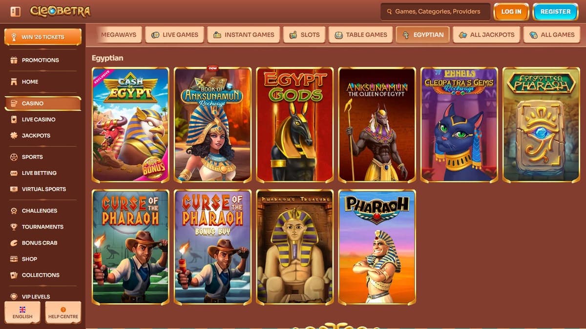 Slot machines Cleobetra Casino