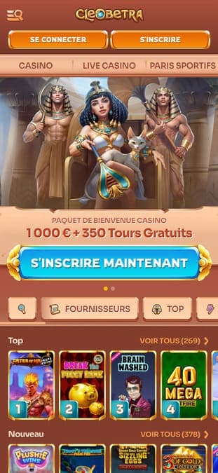 Cleobetra Casino application