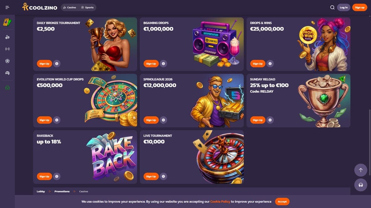 Promotions Coolzino Casino