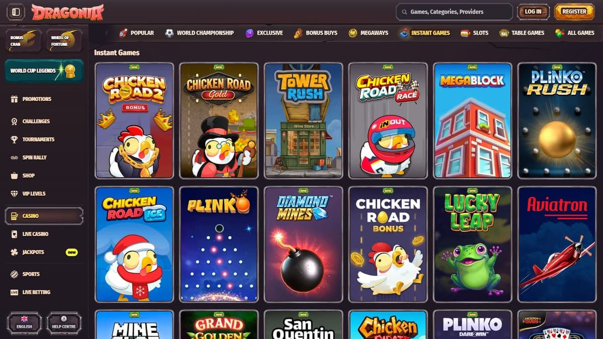 Online games Dragonia Casino