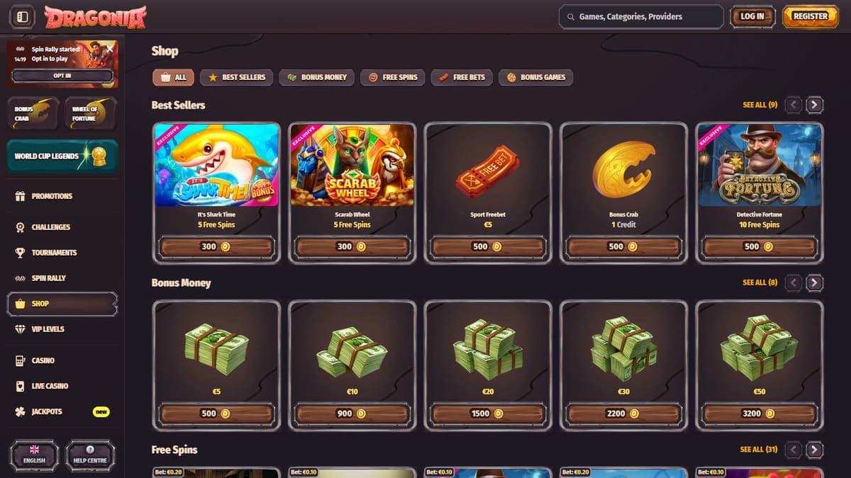 Shop Dragonia Casino