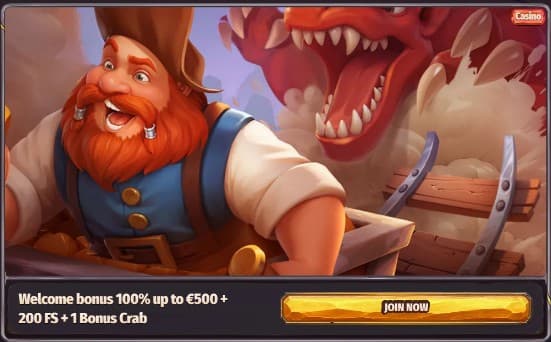 Welcome bonus Dragonia Casino