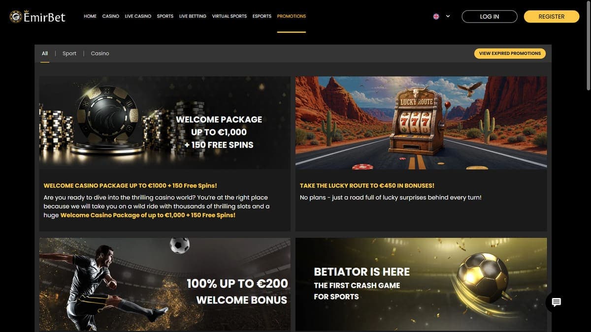 Promotions Emirbet Casino