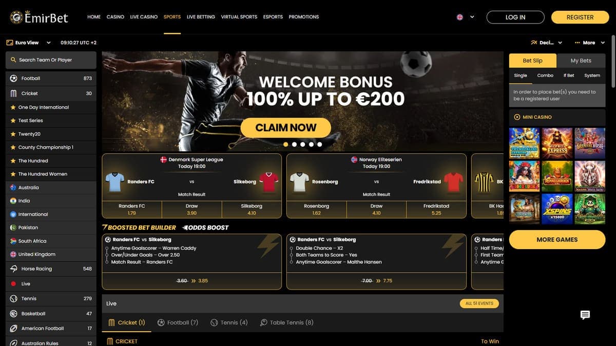Sports betting Emirbet Casino