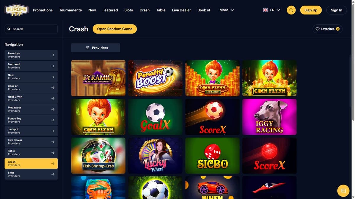 Crash Europe777 Casino