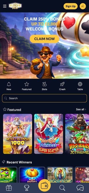 Europe777 casino mobile