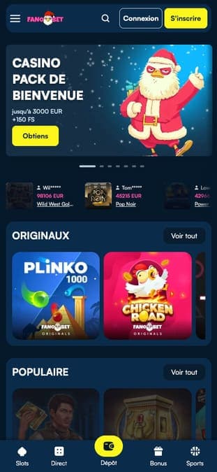 Fanobet Casino Application