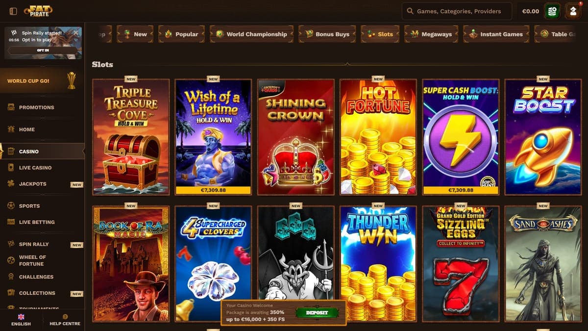 Slot machines FatPirate Casino