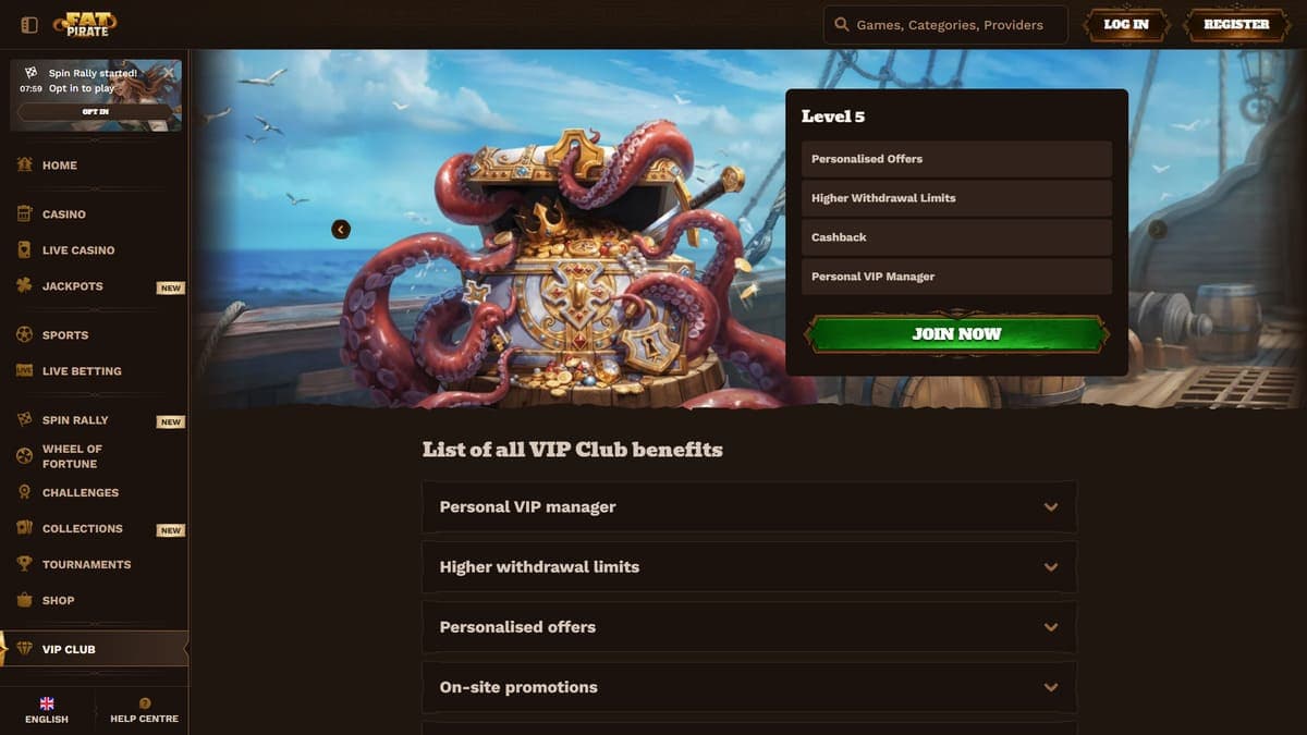 VIP FatPirate Casino