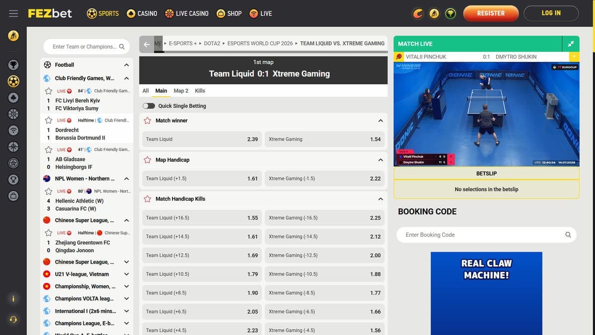 Virtual leagues Fezbet Casino