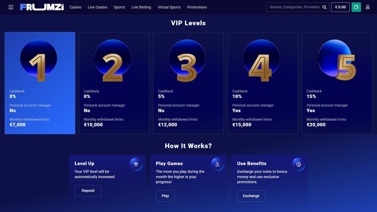 VIP Club Frumzi Casino