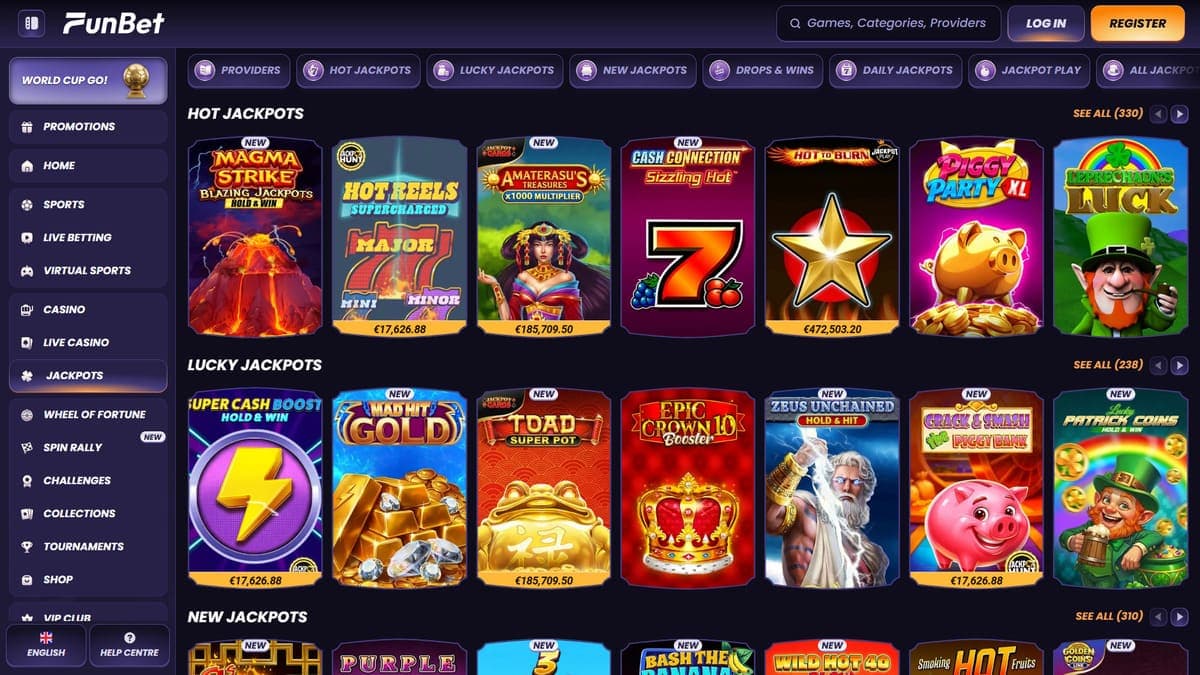 Jackpots Funbet Casino