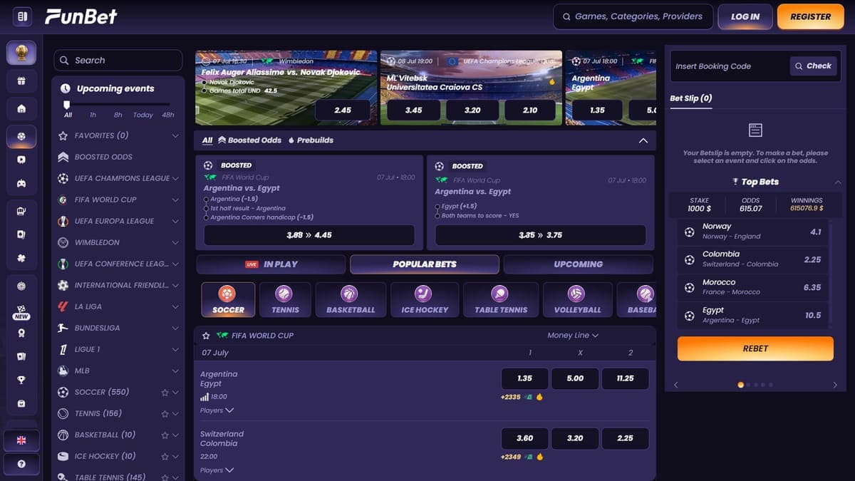 Sports betting Funbet Casino