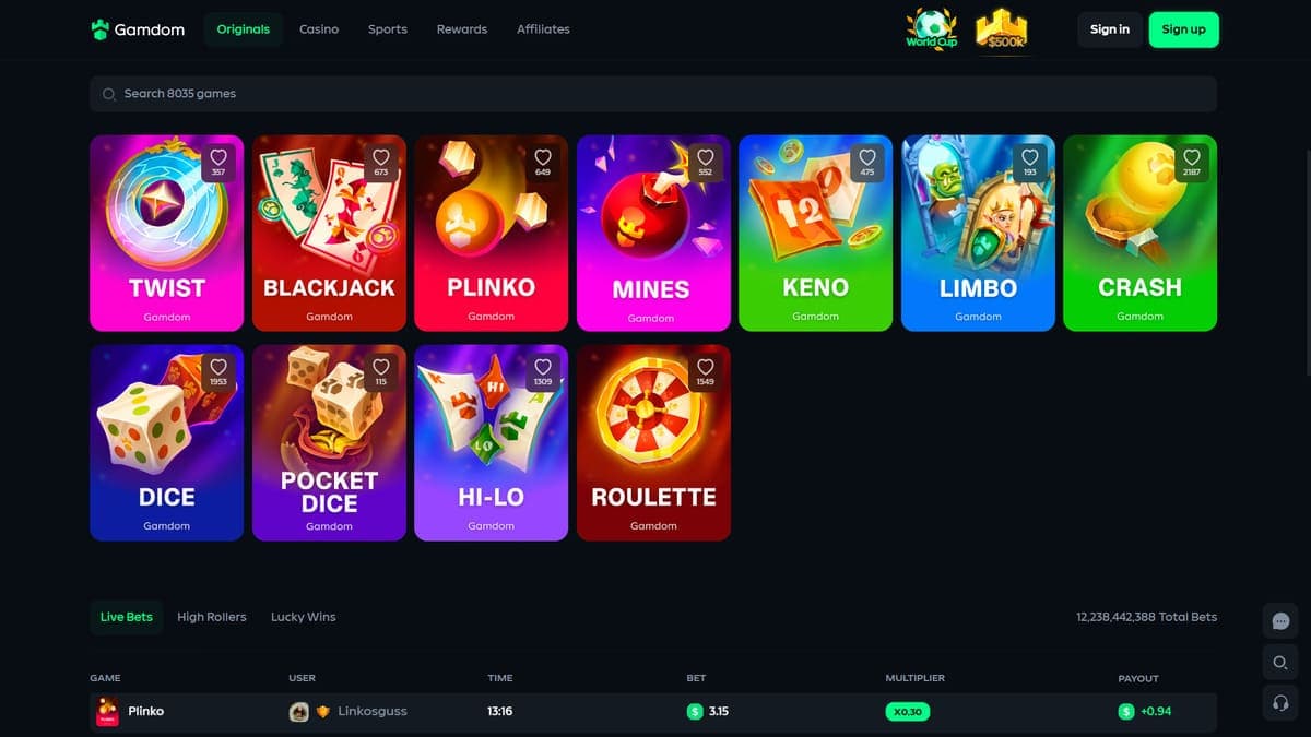 Gamdom Originals Gamdom Casino